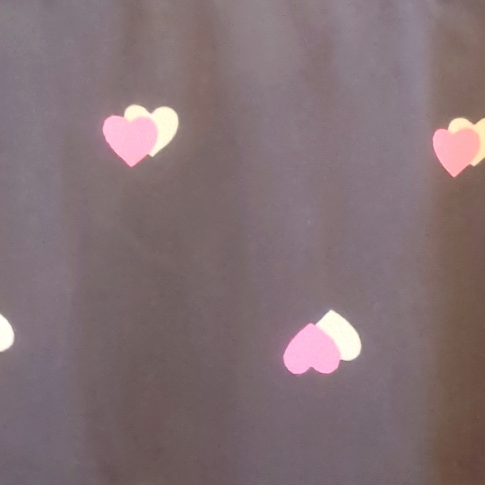 Torrid Black Top Print Hearts Size 1 - Picture 6 of 8